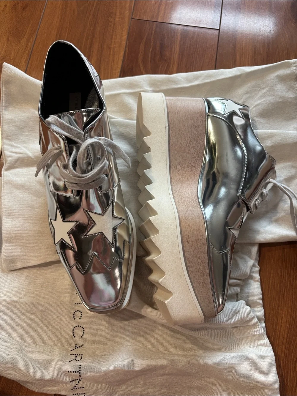 Stella McCartney Elyse Platforms, Size 39